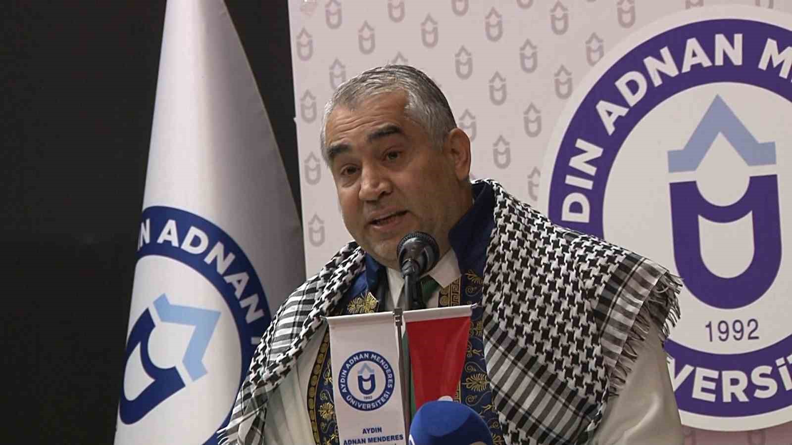 ADÜ’de yeni akademik yılın ilk dersi ’Filistin’ oldu