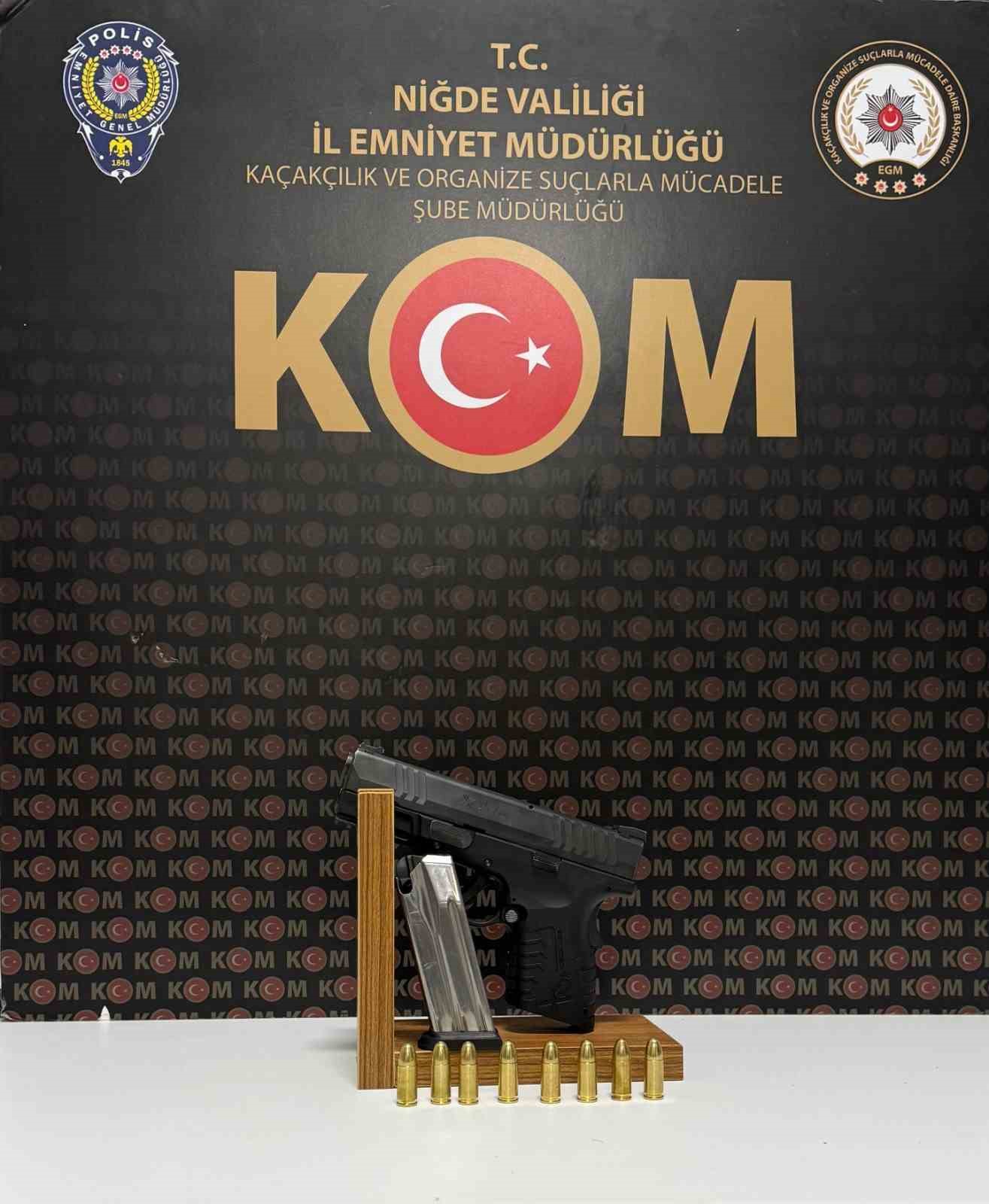 Niğde’de ruhsatsız silah operasyonu: 2 tutuklama