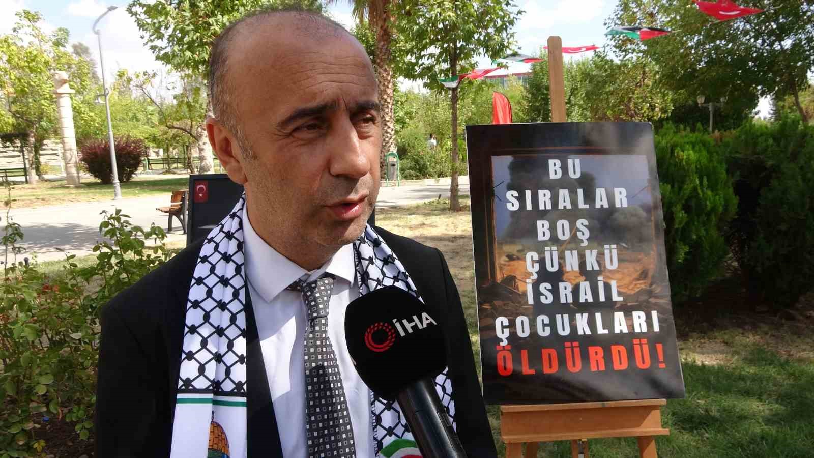 Adıyaman&rsquo;da, Gazze i&ccedil;in anma ve dayanışma programı d&uuml;zenlendi
