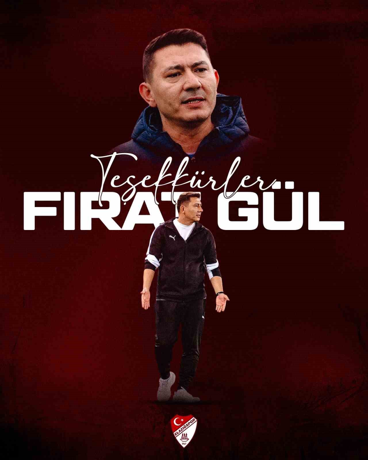 Elazığspor&rsquo;da Fırat G&uuml;l&rsquo;le yollar ayrıldı
