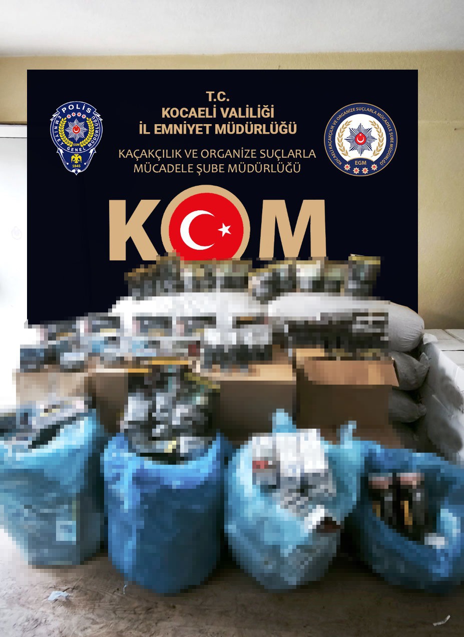 Kocaeli’de kaçak tütün ve elektronik sigara operasyonu