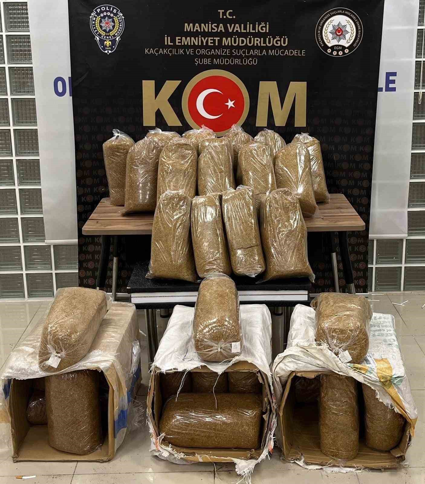 Manisa&rsquo;da ka&ccedil;ak t&uuml;t&uuml;n operasyonu: 9 g&ouml;zaltı
