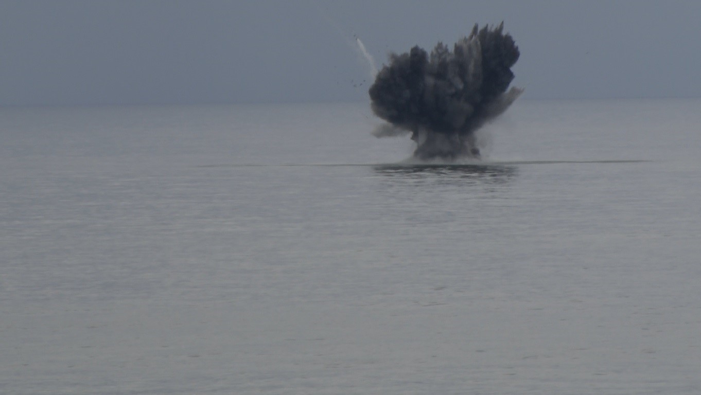 Ukrayna’ya ait insansız deniz aracı Yoroz Limanı açıklarında patlatılarak imha edildi