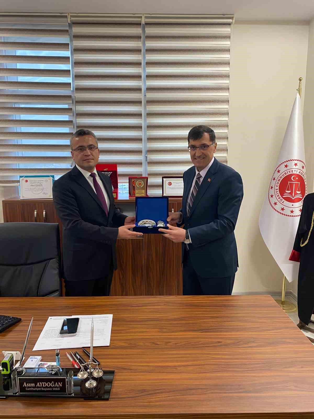 Başkan Ey&uuml;p Kahveci&rsquo;den protokol ziyaretleri
