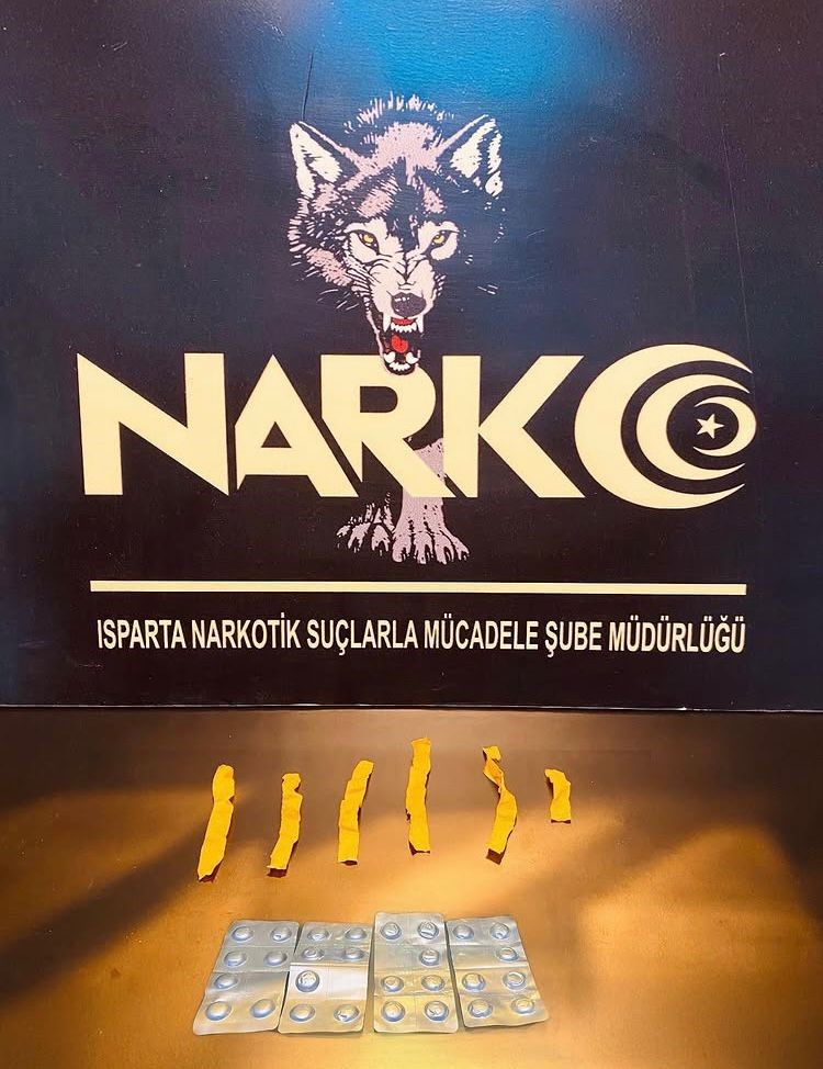 Isparta’da Narkoalan uygulamasında uyuşturucu ele geçirildi
