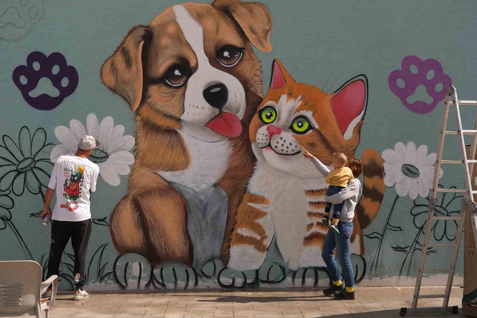 Doğal Yaşam Kampüsü&rsquo;ne anlam katan grafiti sanatı