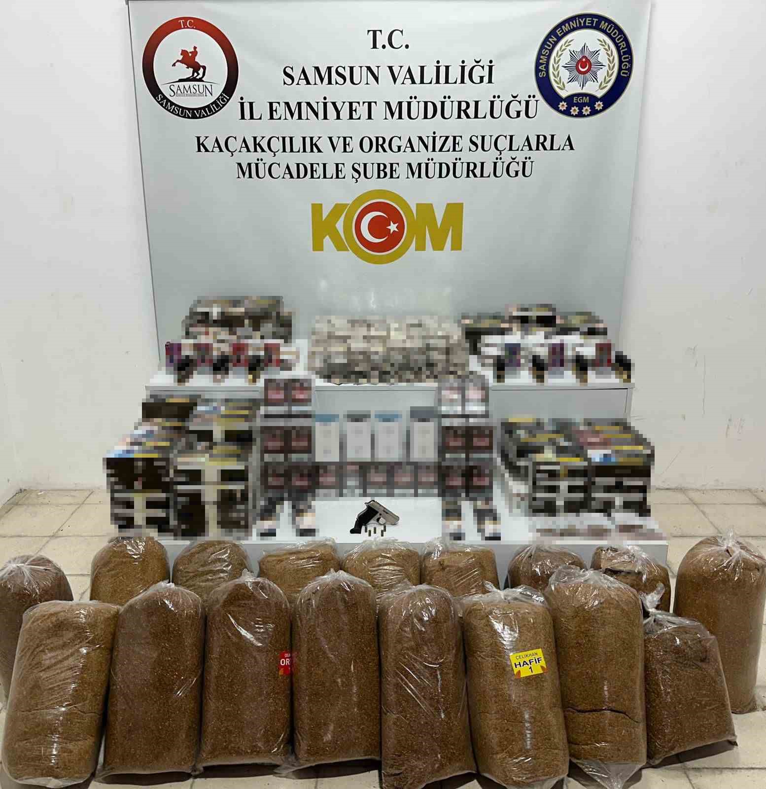 Samsun&rsquo;da 6 milyondan fazla ka&ccedil;ak makaron ele ge&ccedil;irildi, 18 ş&uuml;pheli yakalandı
