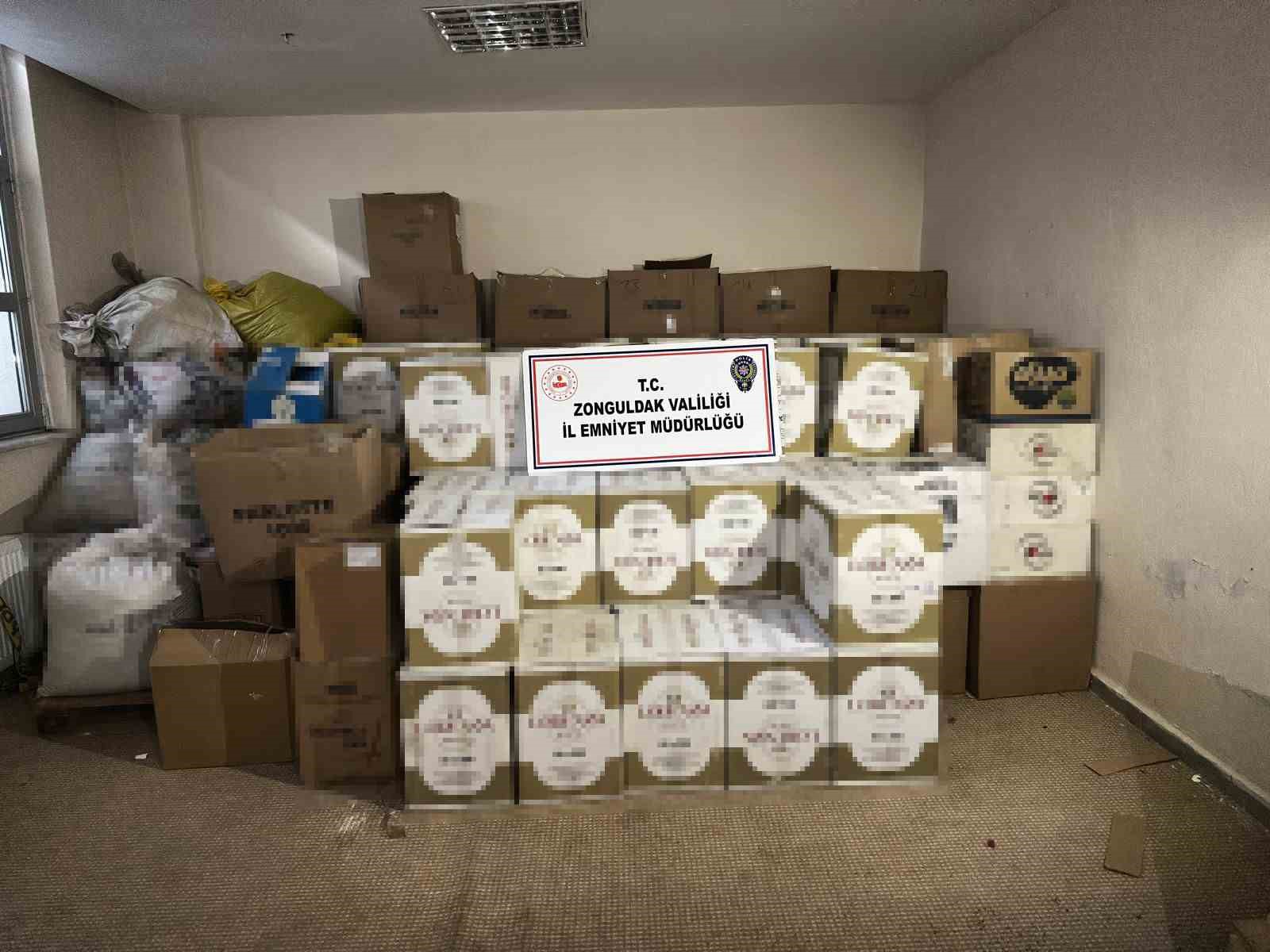 Zonguldak’ta kaçak tütün ve çay operasyonu: 3 gözaltı