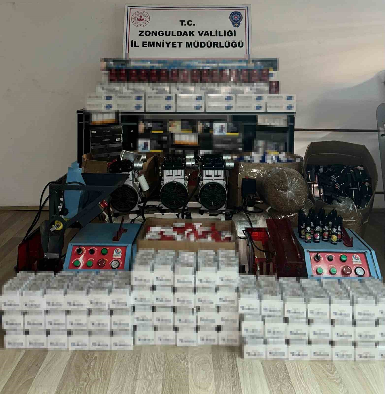 Zonguldak&rsquo;ta ka&ccedil;ak t&uuml;t&uuml;n ve &ccedil;ay operasyonu: 3 g&ouml;zaltı
