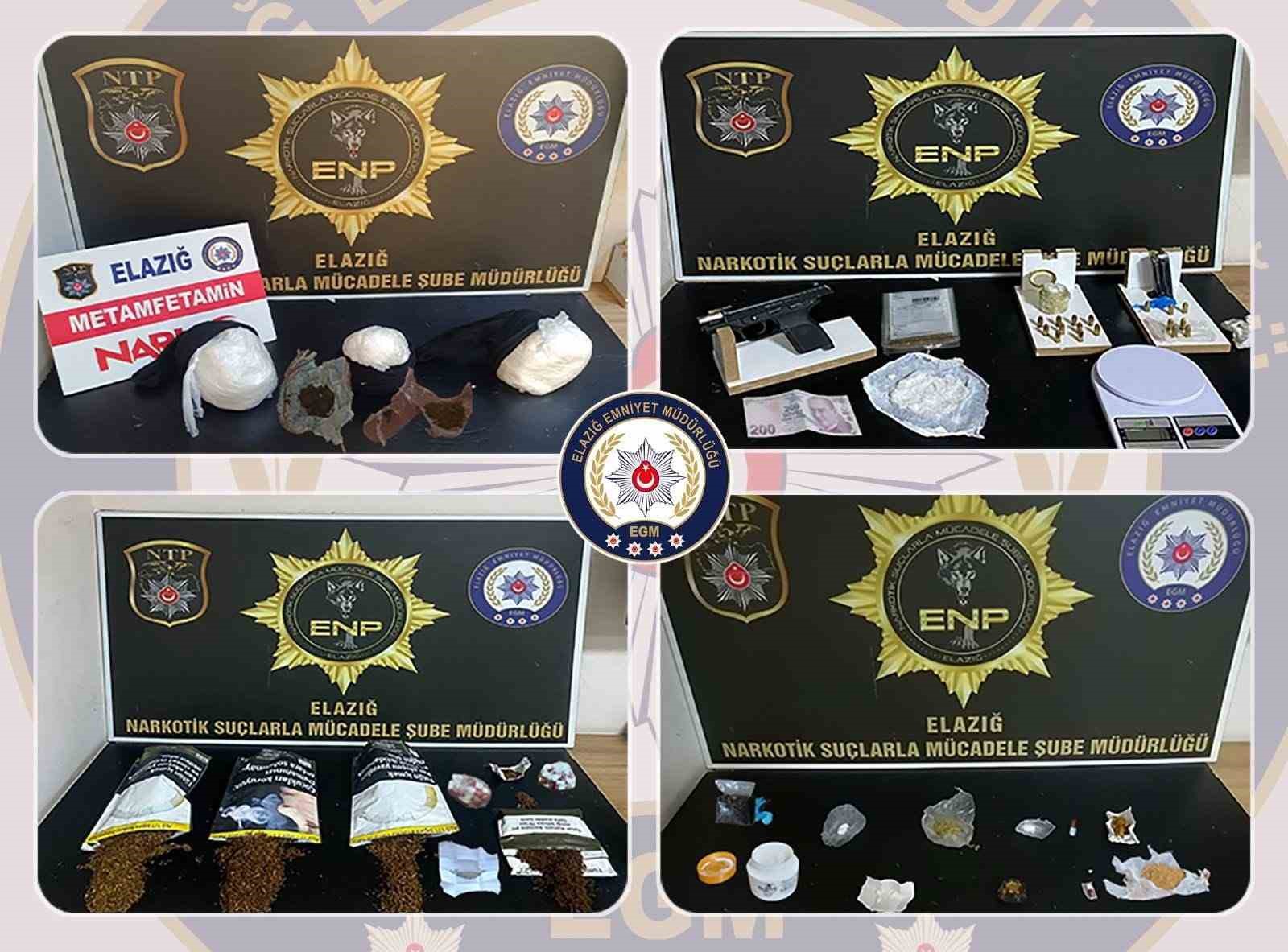 Elazığ’da uyuşturucu operasyonu: 8 şüpheli tutuklandı