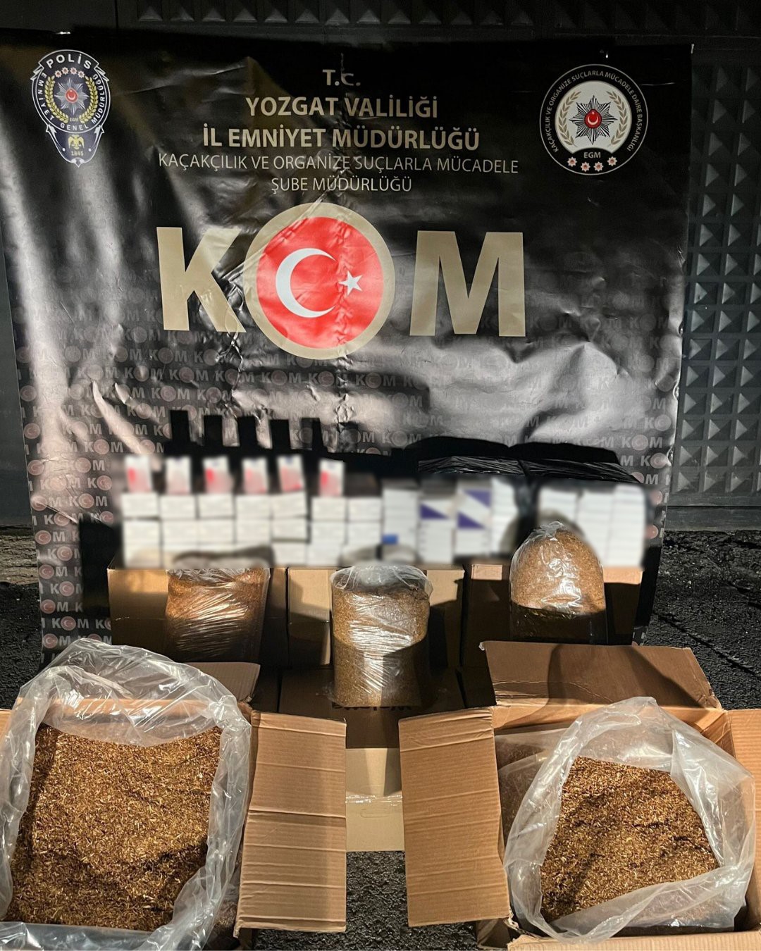 Yozgat&rsquo;ta 103 bin makaron ele ge&ccedil;irildi
