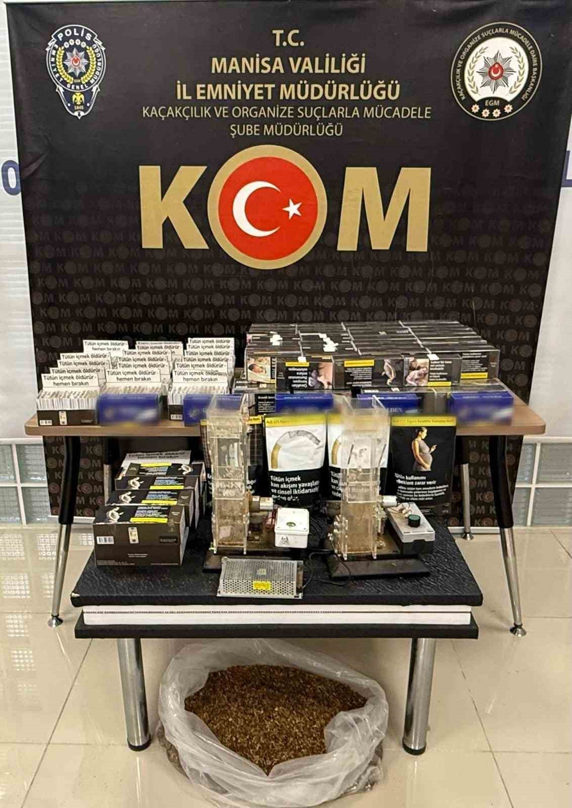 Manisa&rsquo;da ka&ccedil;ak&ccedil;ılığa darbe: 55 g&ouml;zaltı, 4 tutuklama
