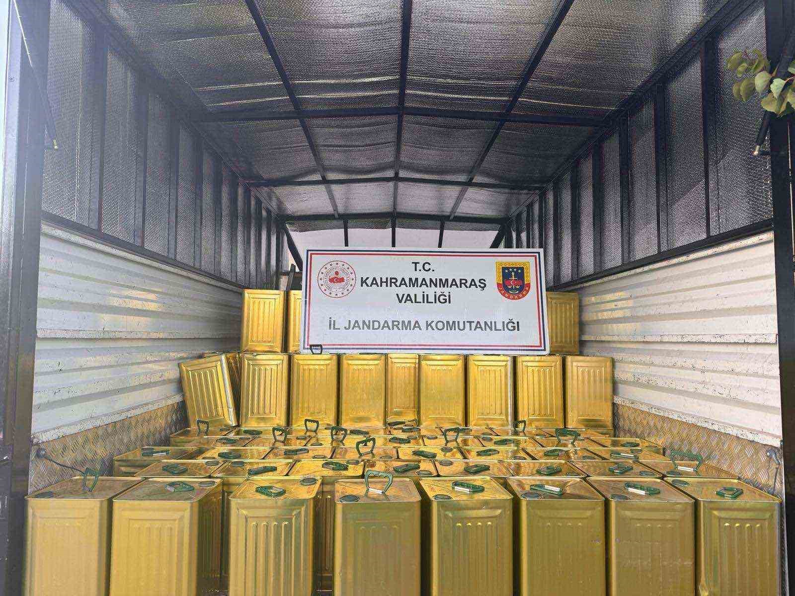 Kahramanmaraş’ta 200 teneke sahte zeytinyağı ele geçirildi