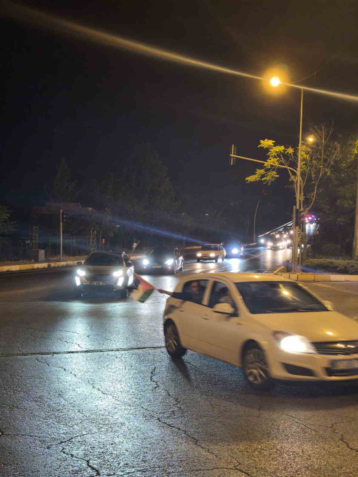 Tunceli&rsquo;de Filistin&rsquo;e destek konvoyu
