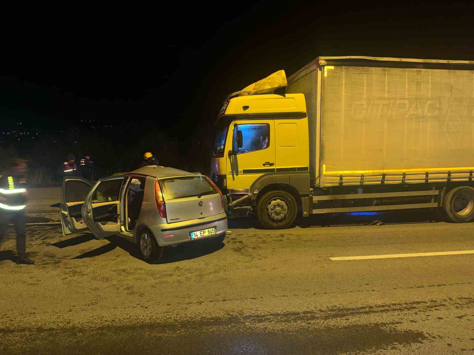 Bolu’da D-100’de feci kaza: 1 ölü