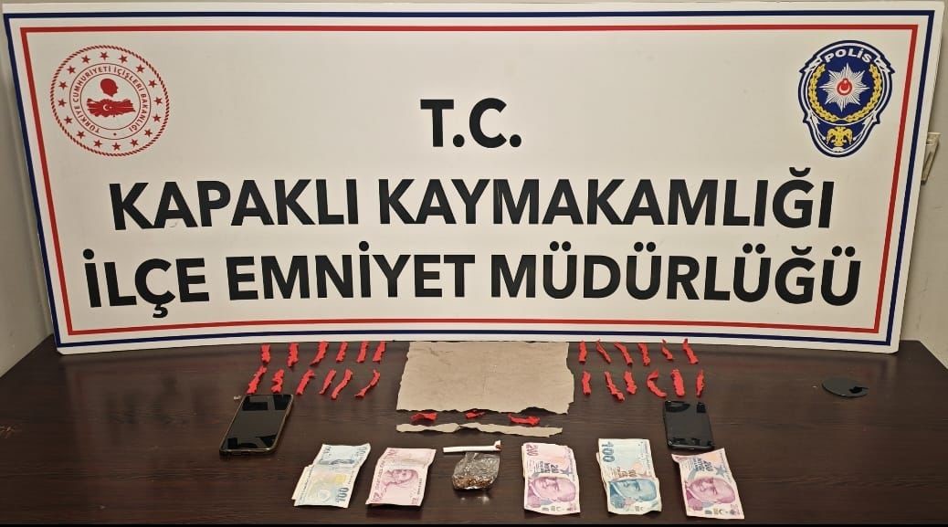 Kapaklı’da uyuşturucu ticaretine 3 tutuklama