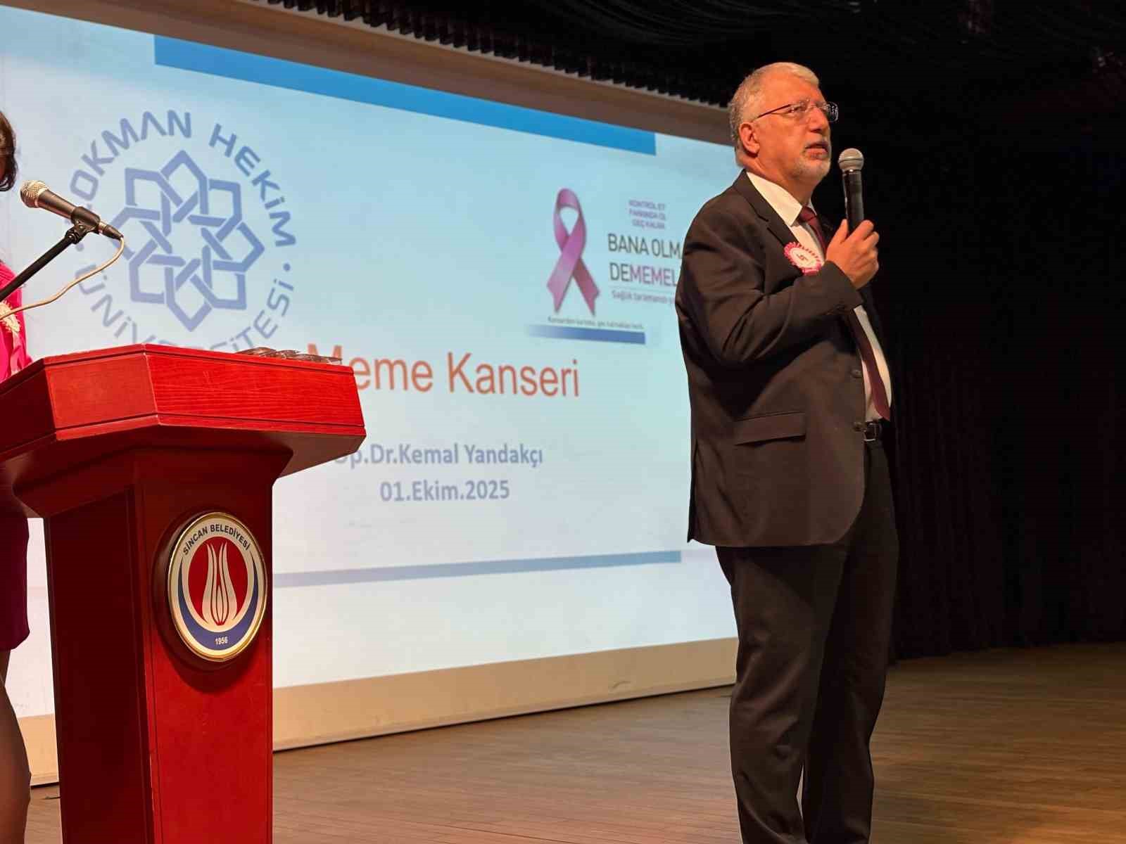 Sincan’da meme kanseriyle ilgili bilgilendirme toplantısı düzenlendi