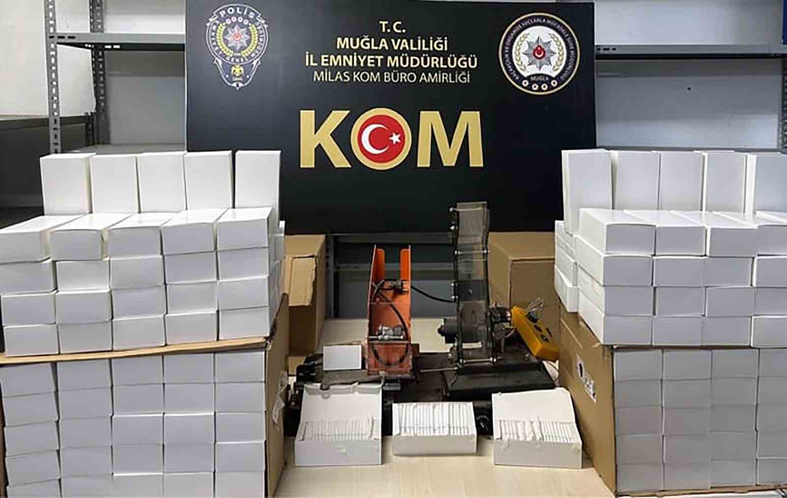 Muğla’nın 6 ilçesinde kaçak tütün mamulleri operasyonu