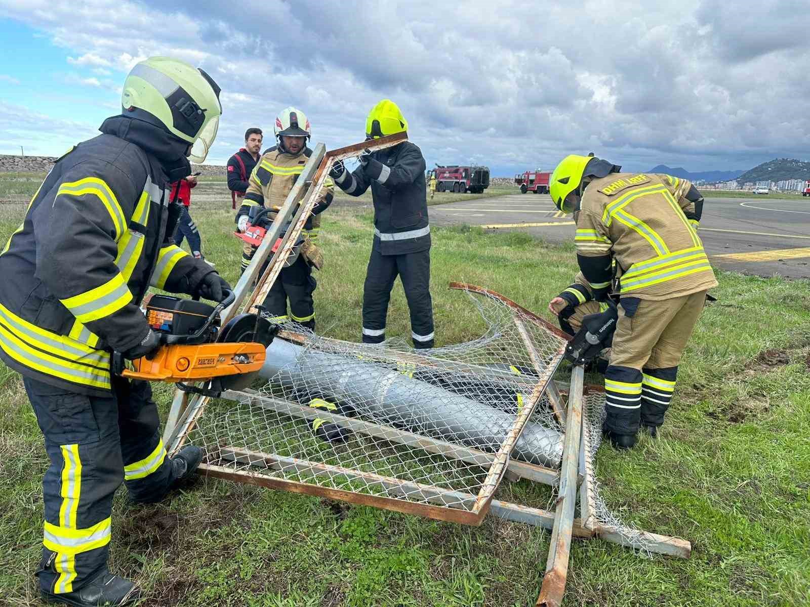 Ordu-Giresun Havalimanı&rsquo;nda acil durum tatbikatı
