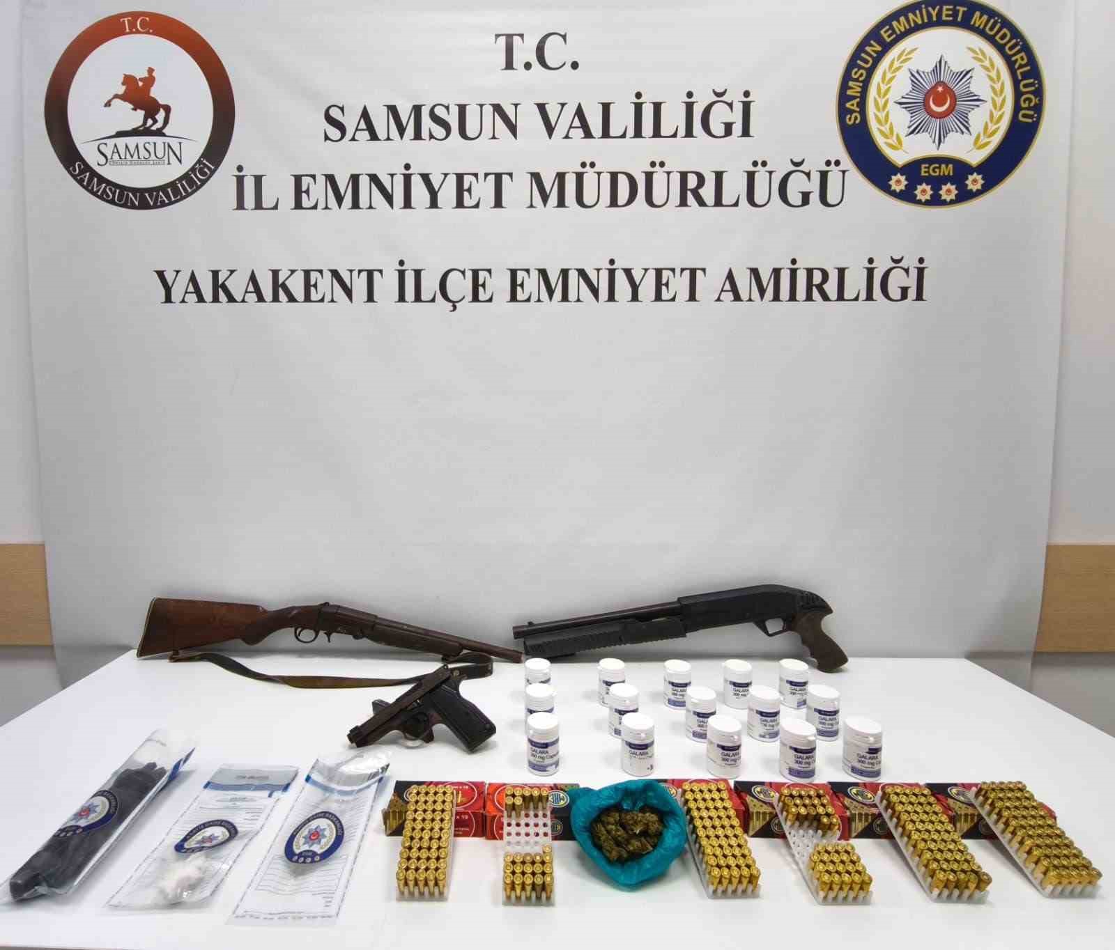 Samsun’da uyuşturucu hapla yakalanan şahıs gözaltına alındı