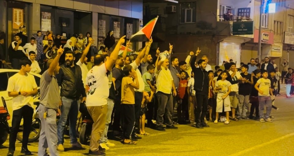 Suriye sınırında Sumud Filosu’na destek konvoyu