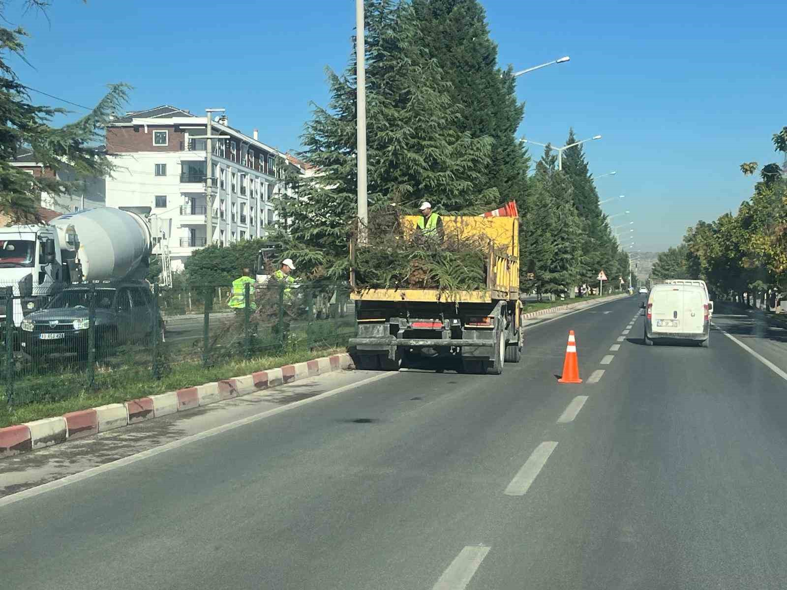 Tavşanlı Çevre Yolu, yapılan bakım ile güzelleşti