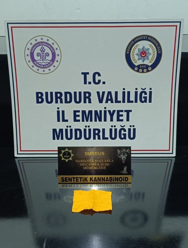 Burdur&rsquo;da narkotik operasyonu: 1 tutuklama
