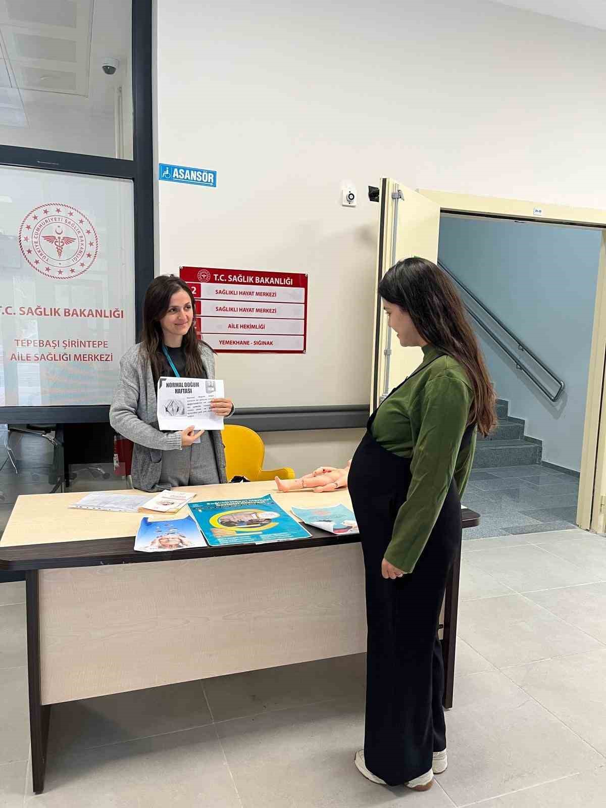 &rsquo;Normal Doğum Haftası&rsquo; kapsamında farkındalık etkinlikleri d&uuml;zenlendi
