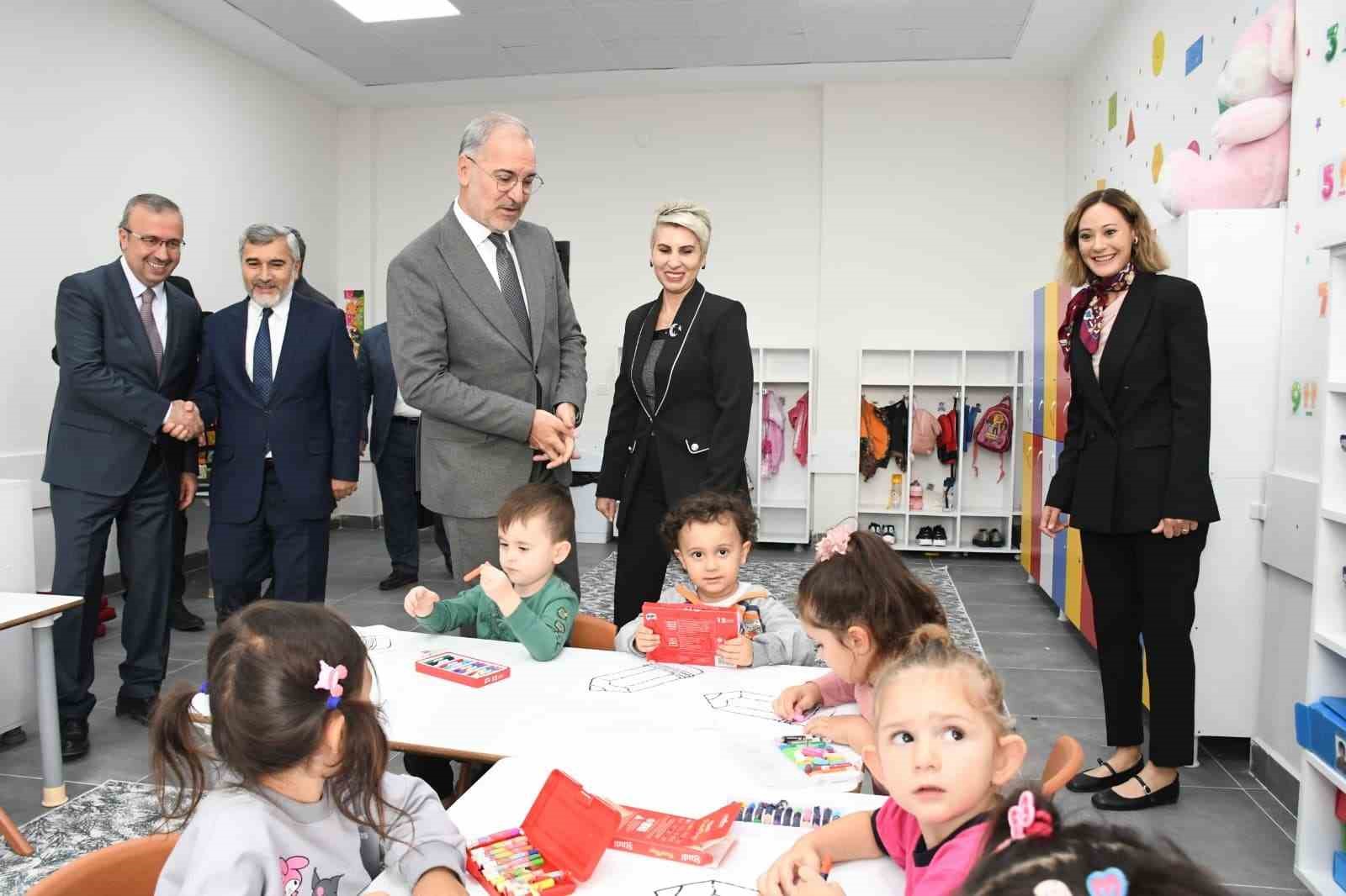 Aziz Sancar Anaokulu’nun açılış törenine gerçekleştirildi