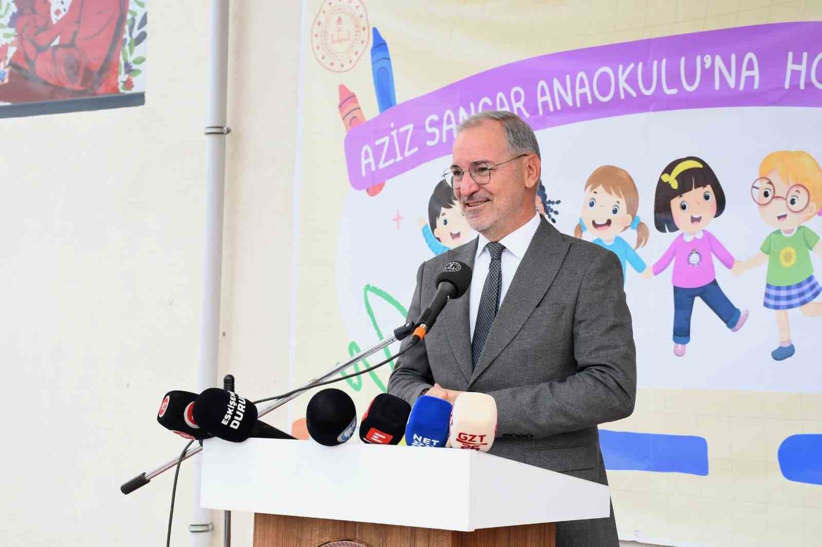 Aziz Sancar Anaokulu&rsquo;nun a&ccedil;ılış t&ouml;renine ger&ccedil;ekleştirildi
