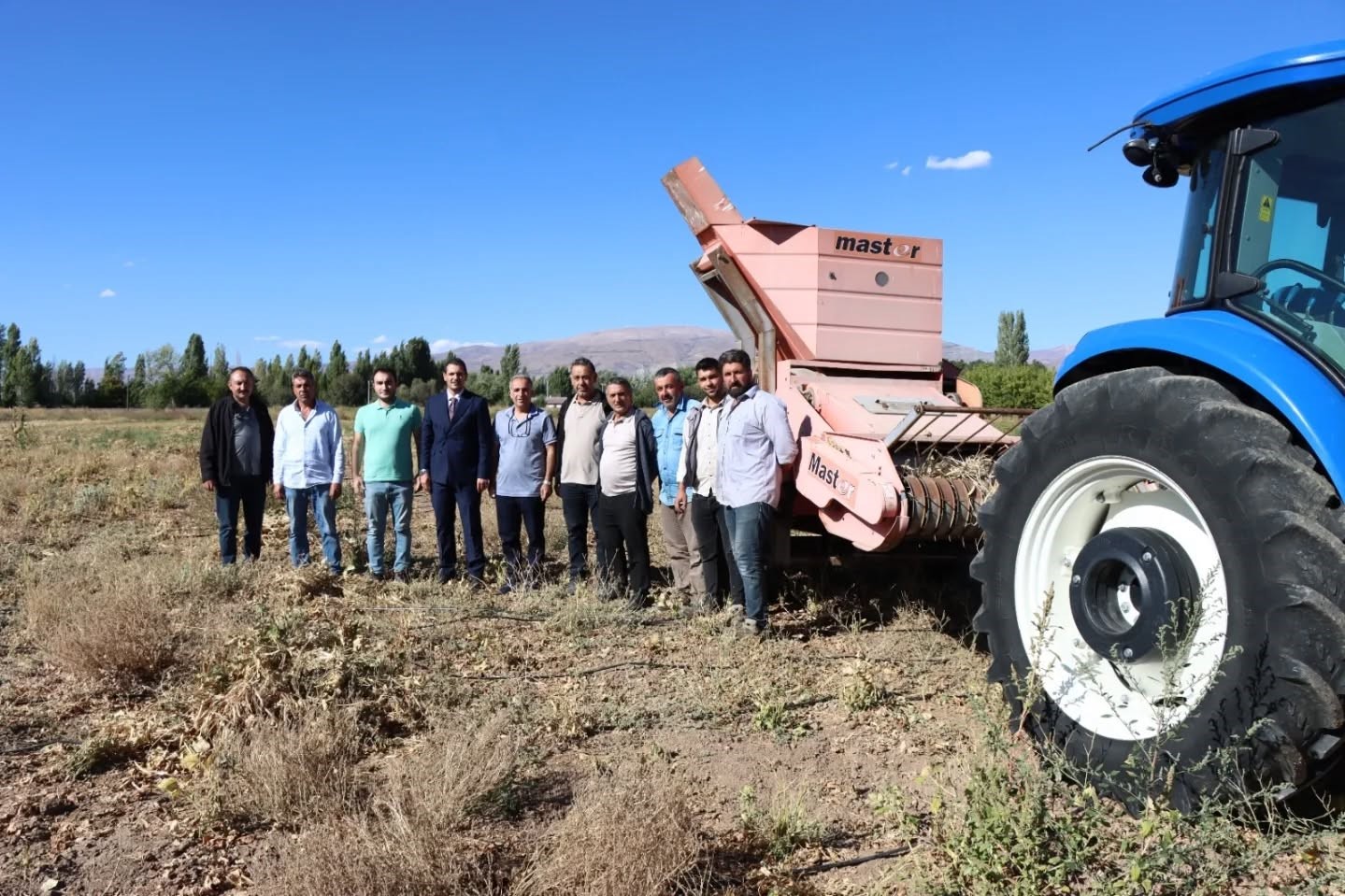 Erzincan’da kuru fasulye hasadı başladı