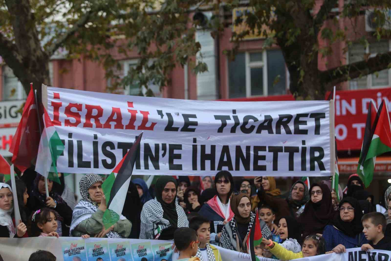Bursa&rsquo;da Filistin&rsquo;e destek yürüyüşü