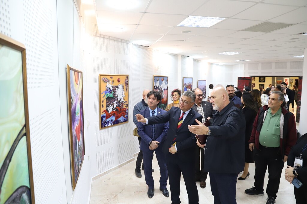 DPÜ’de Ahmet Yakupoğlu anısına uluslararası sanat ve tasarım çalıştayı sergisi