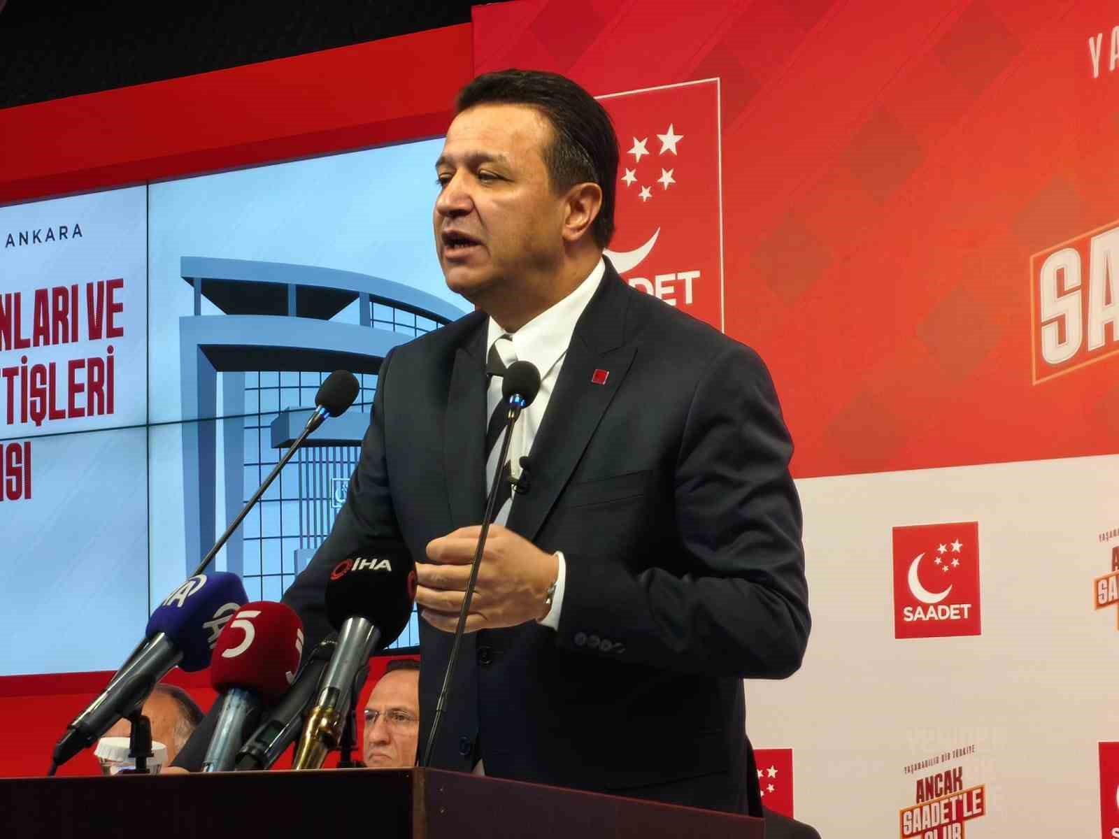 Saadet Partisi Lideri Arıkan: "Bu bir barış planı değil, Gazze’yi ve Filistin’i bütünüyle işgal planıdır"