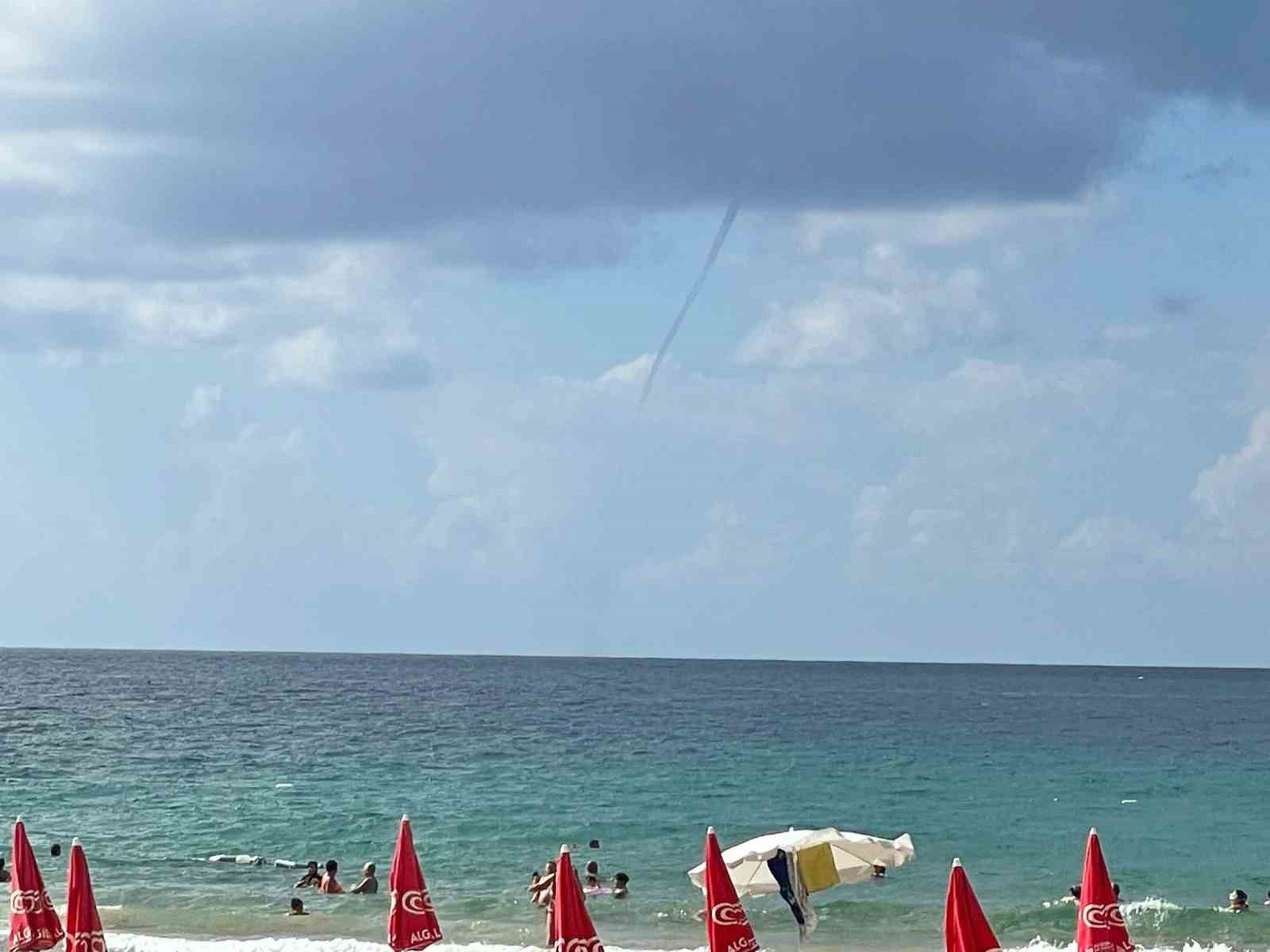 Alanya açıklarında hortum