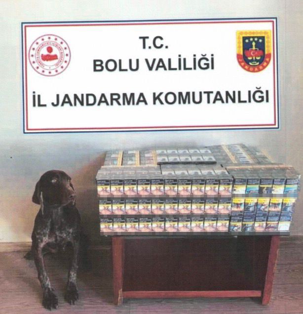 Bolu’da yolcu otobüsünde kaçak sigara ele geçirildi