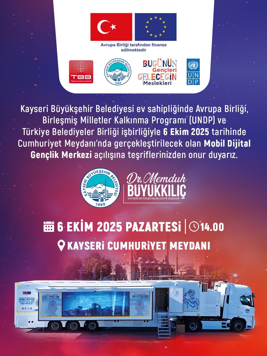 Başkan Büyükkılıç: "Dijital geleceğin merkezi açılıyor"