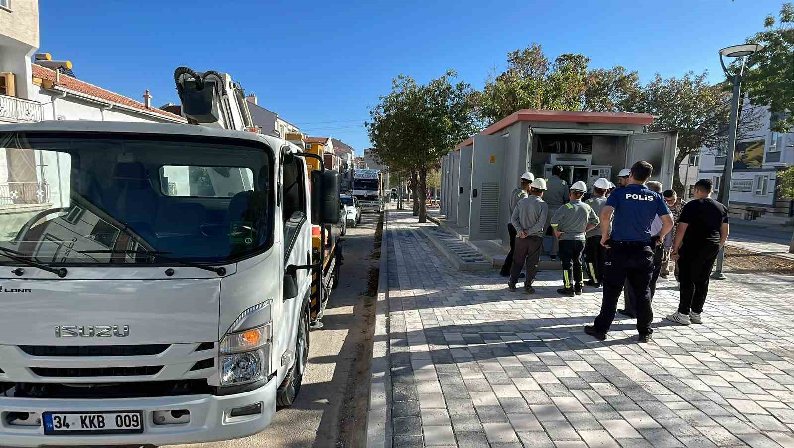 Karaman&rsquo;da trafo yangını
