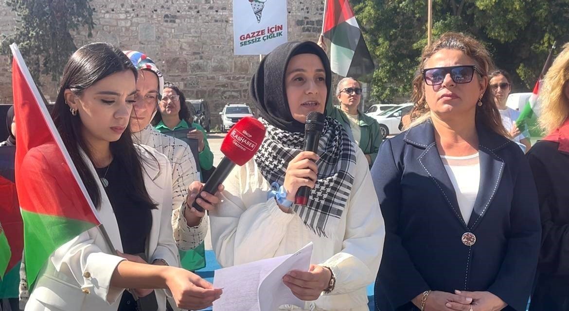 Sinop&rsquo;ta kadınlar Gazze için el ele