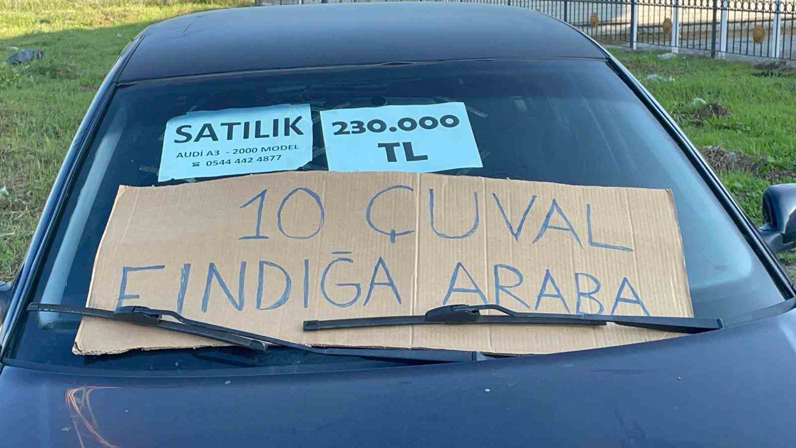 10 çuval fındık getirene araba