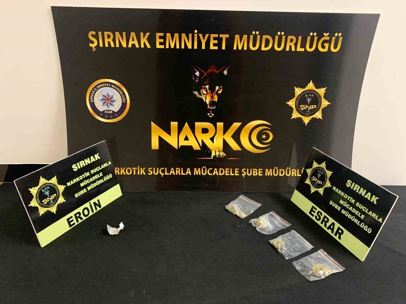 Şırnak’ta asayiş, kaçakçılık ve narkotik operasyonu: 4 tutuklama