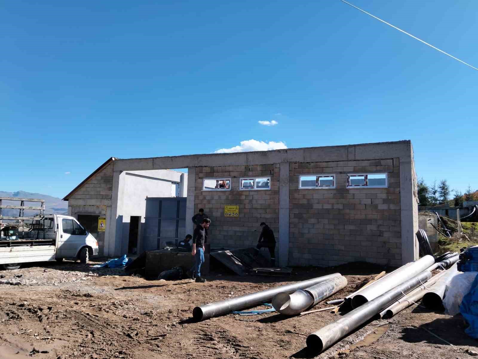 Çambaşı Yaylası İçme Suyu Arıtma Tesisi’nde çalışmalar sürüyor