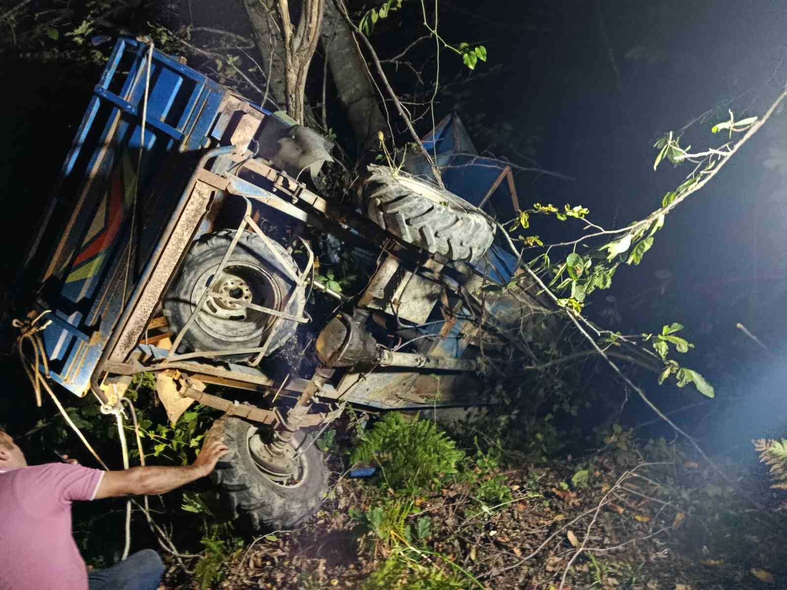 Ordu’da uçuruma yuvarlanan patpatın altında kalan sürücü hayatını kaybetti