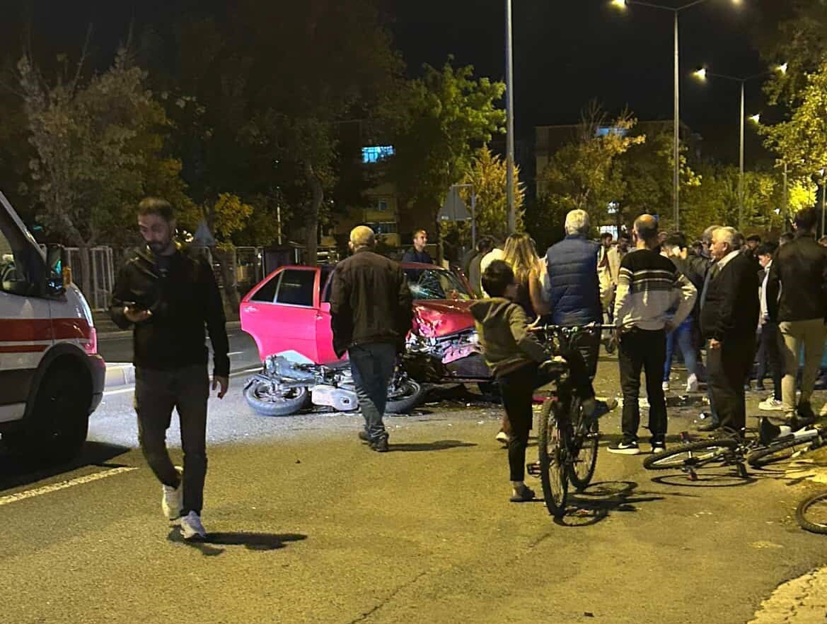Tekirdağ’da motosiklet kazası