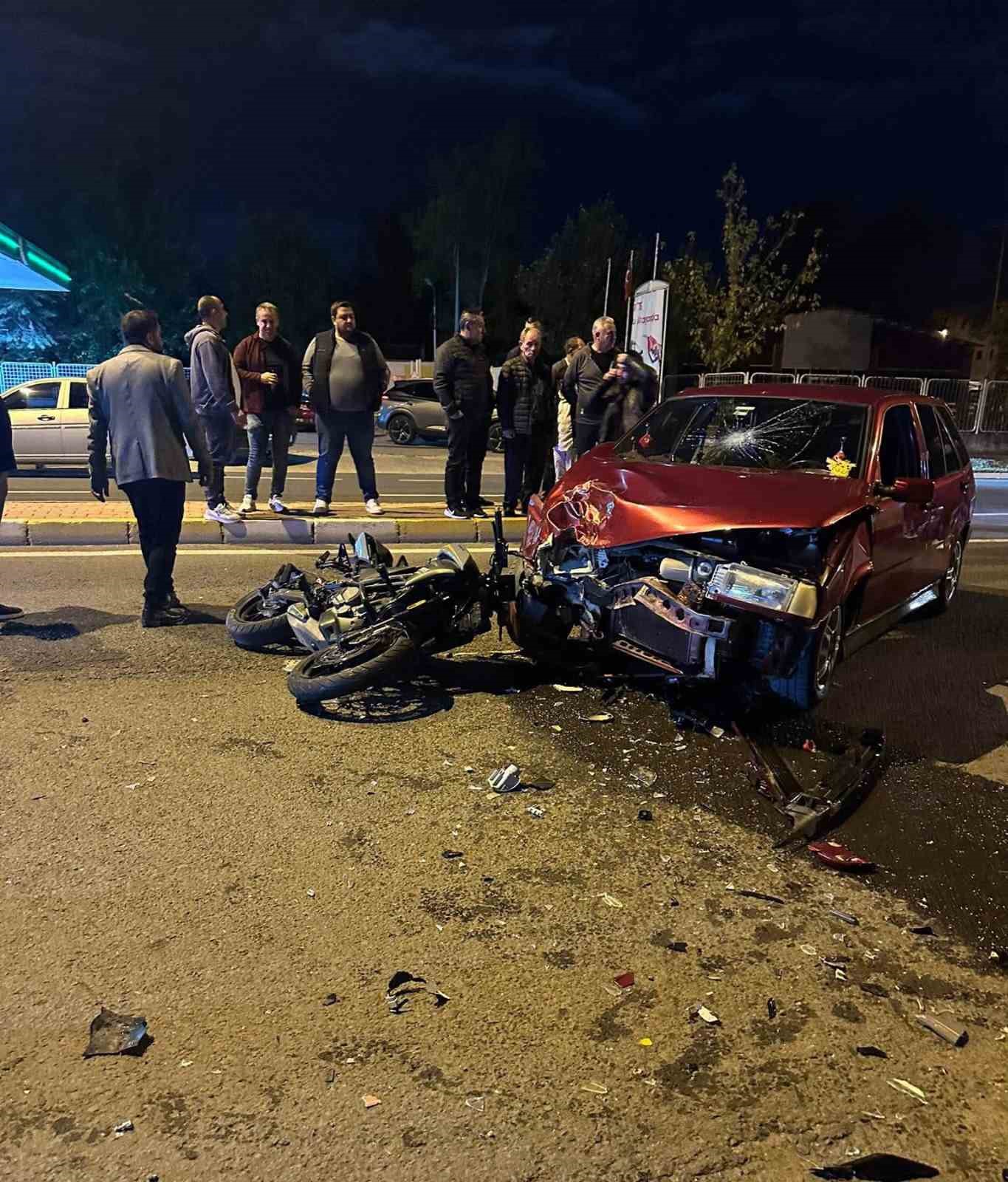 Tekirdağ’da motosiklet kazası
