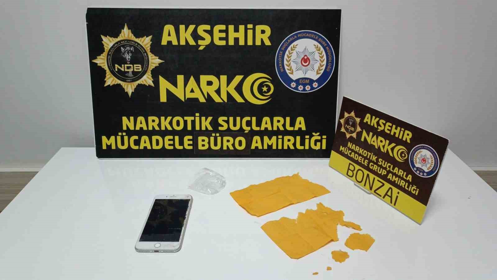 Akşehir’de uyuşturucu operasyonu: 2 tutuklama