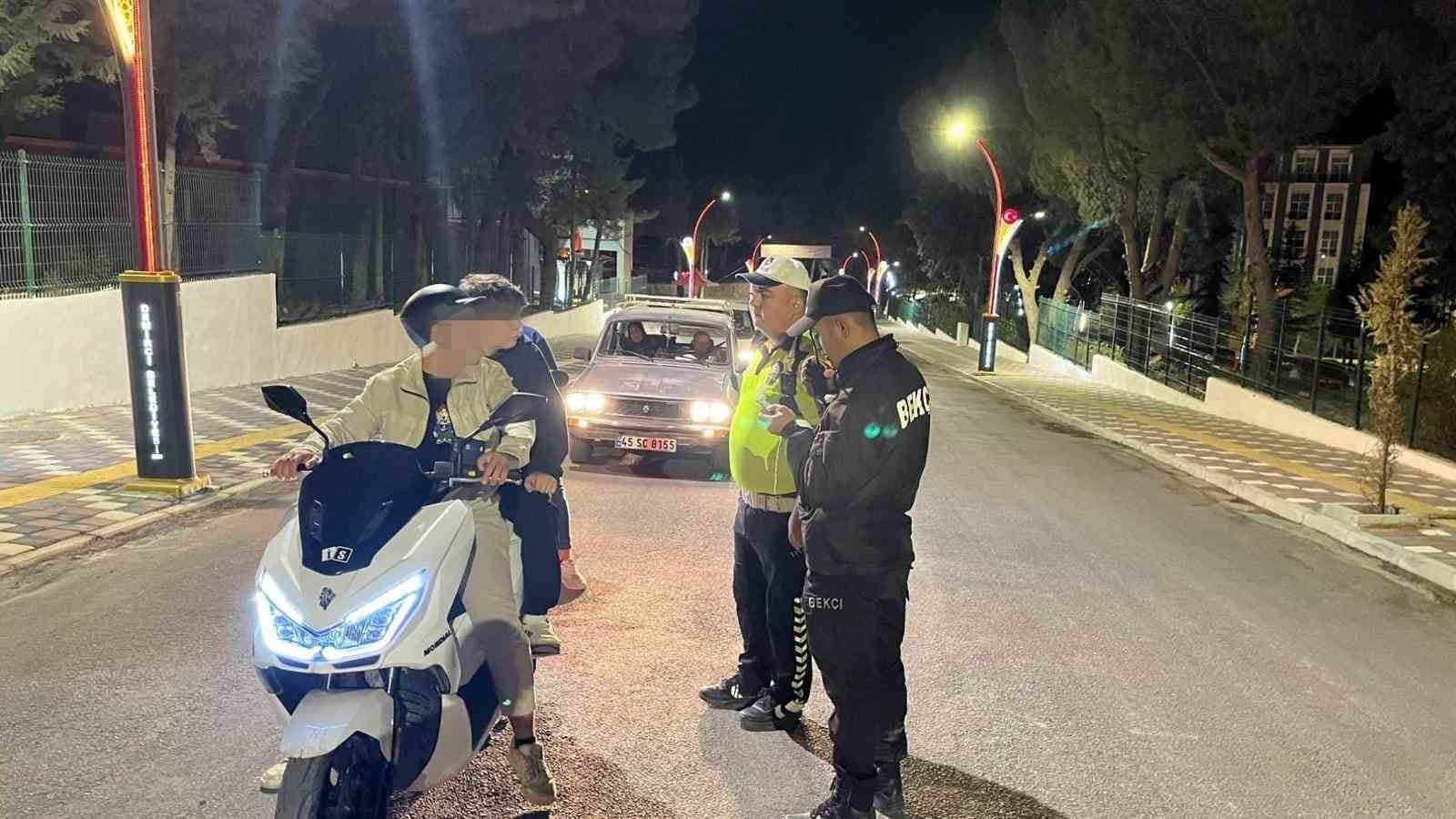 Manisa’da motosiklet sürücülerine denetim