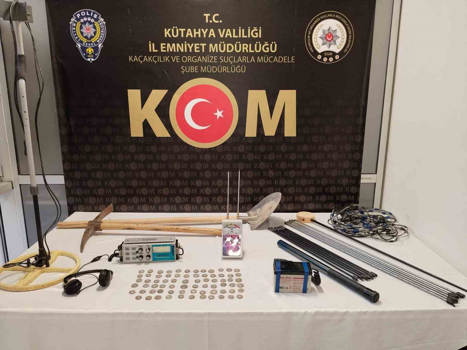 Kütahya’da tarihi eser operasyonu