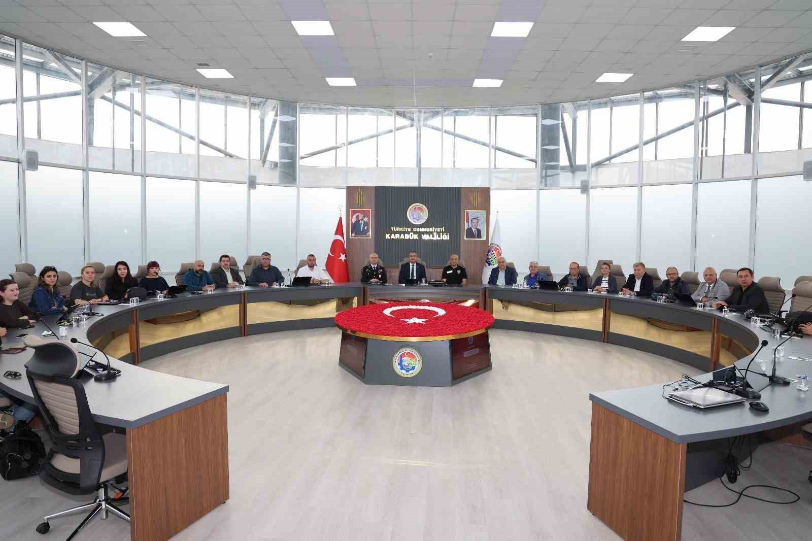 Karabük&rsquo;te Eylül ayı güvenlik değerlendirme toplantısı yapıldı