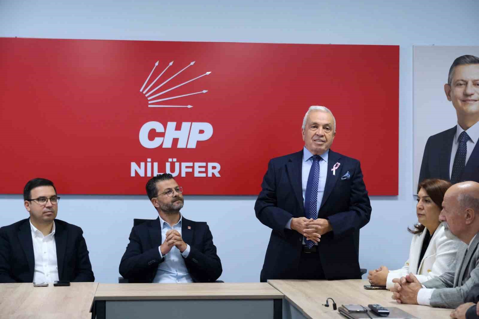 Başkan Şadi Özdemir’den CHP Nilüfer İlçe Yönetimine hayırlı olsun ziyareti